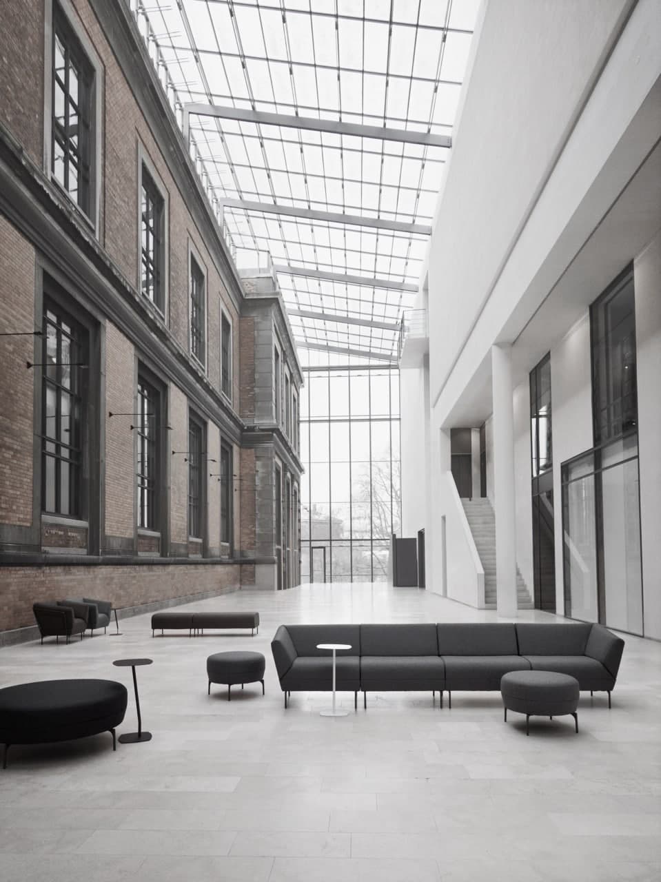 Swedish designer Anya Sebton presenting her award-winning Addit modular seating collection with innovative magnetic linking technology