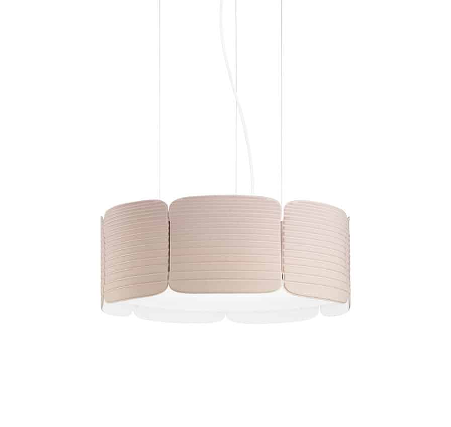 Stampa Pendant 600 Pink White | Scandinavian Design