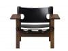 Spanish Chair Smoked Oak Black Leather V | Scandinavian Design