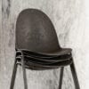 ETERNITY stackable chair by Space Copenhagen for Mater made from 70% plastic waste and 30% coffee shell waste
