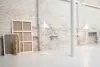 Keglen floor lamp by BIG Ideas showing conical aluminum shade with organic glass diffuser for Louis Poulsen