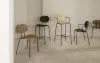 Sibast Furniture Piet Hein Chair collection featuring superellipse design with walnut and oak veneer options