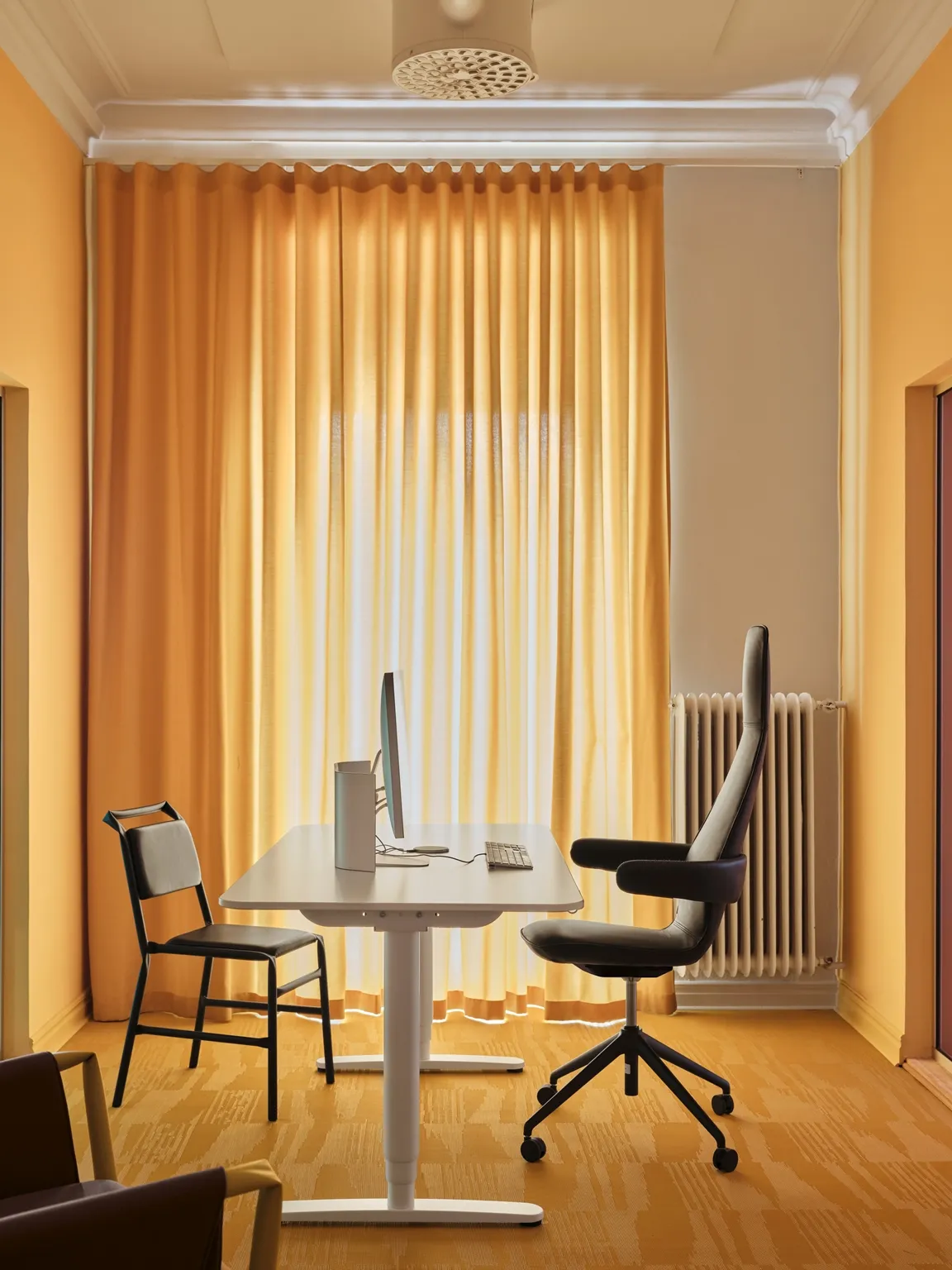 Poppe chair family with swivel and four-leg frames by Stefan Borselius for Blå Station