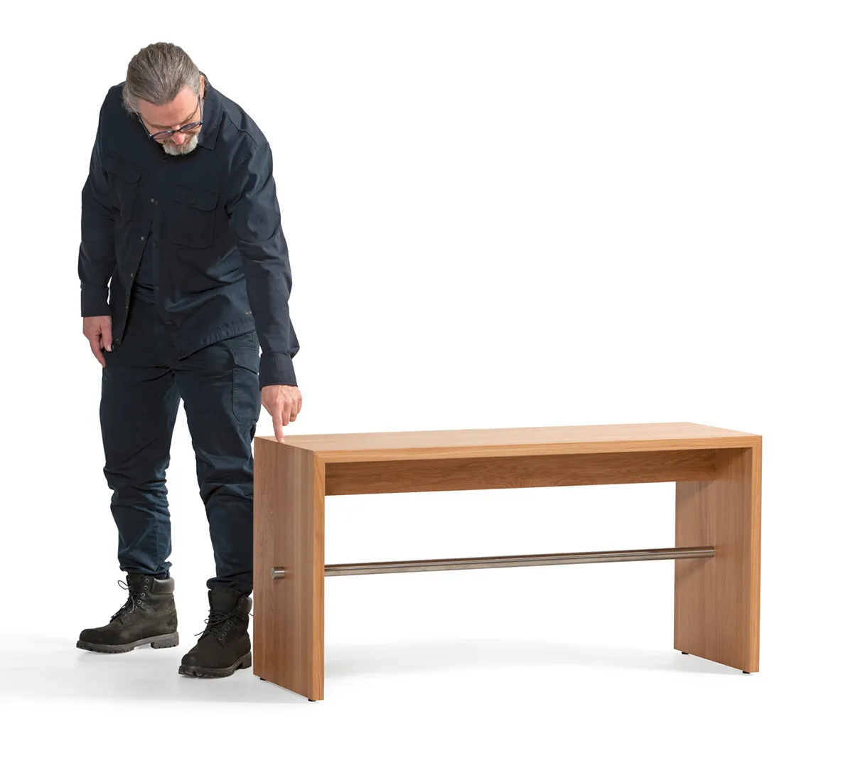 Johan Lindau portrait with Ping-Pong Mini showcasing Swedish design philosophy and craftsmanship