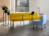 Nestor modular sofa system with lockable wheels and swivel table by Lars Hofsjö for Skandiform