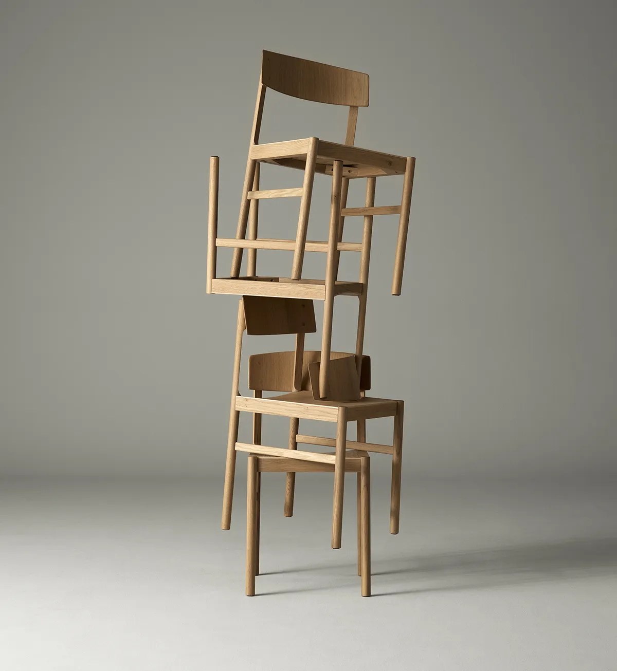 Rod Chair Pierre Sindre Mavis Swedish design oak veneer Shaker style comfortable everyday seating