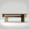 Flip Table by Jesper Ståhl for Design House Stockholm featuring three different sizes through innovative folding system