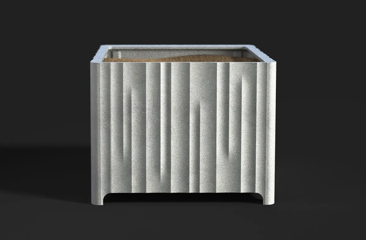 Kolonn planter by Jesper Ståhl for Byarums Bruk featuring column-inspired design cast aluminum construction