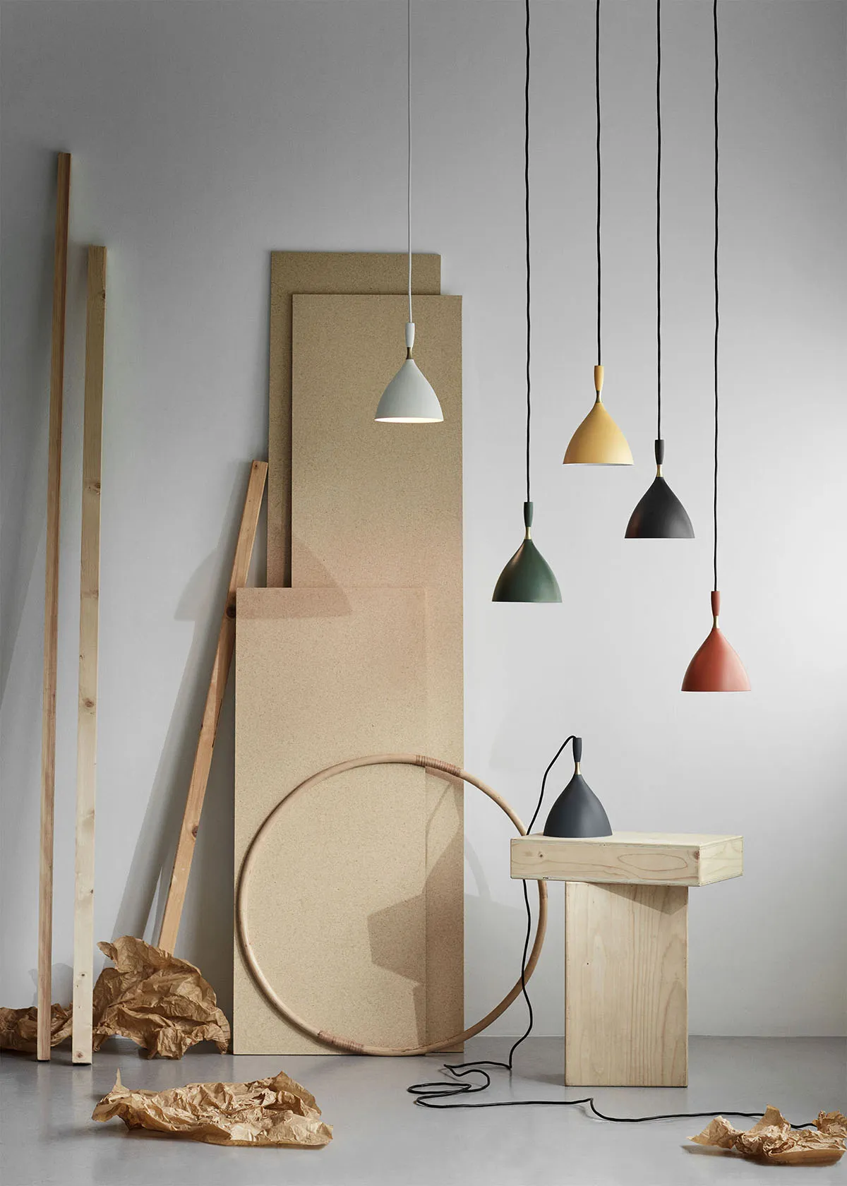 Northern lighting collection displaying Birger Dahl harmony philosophy with architectural integration