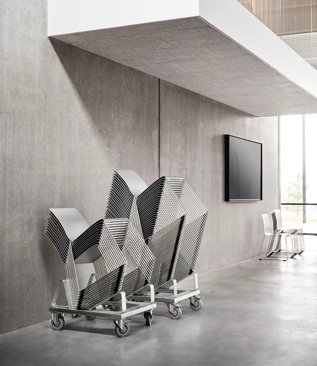 STING chair returns with refreshed design by Stefan Borselius and Fredrik Mattson featuring timeless profile and updated details.