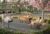 Fix picnic furniture by Axel Bjurström featuring durable outdoor construction for public spaces by Widala