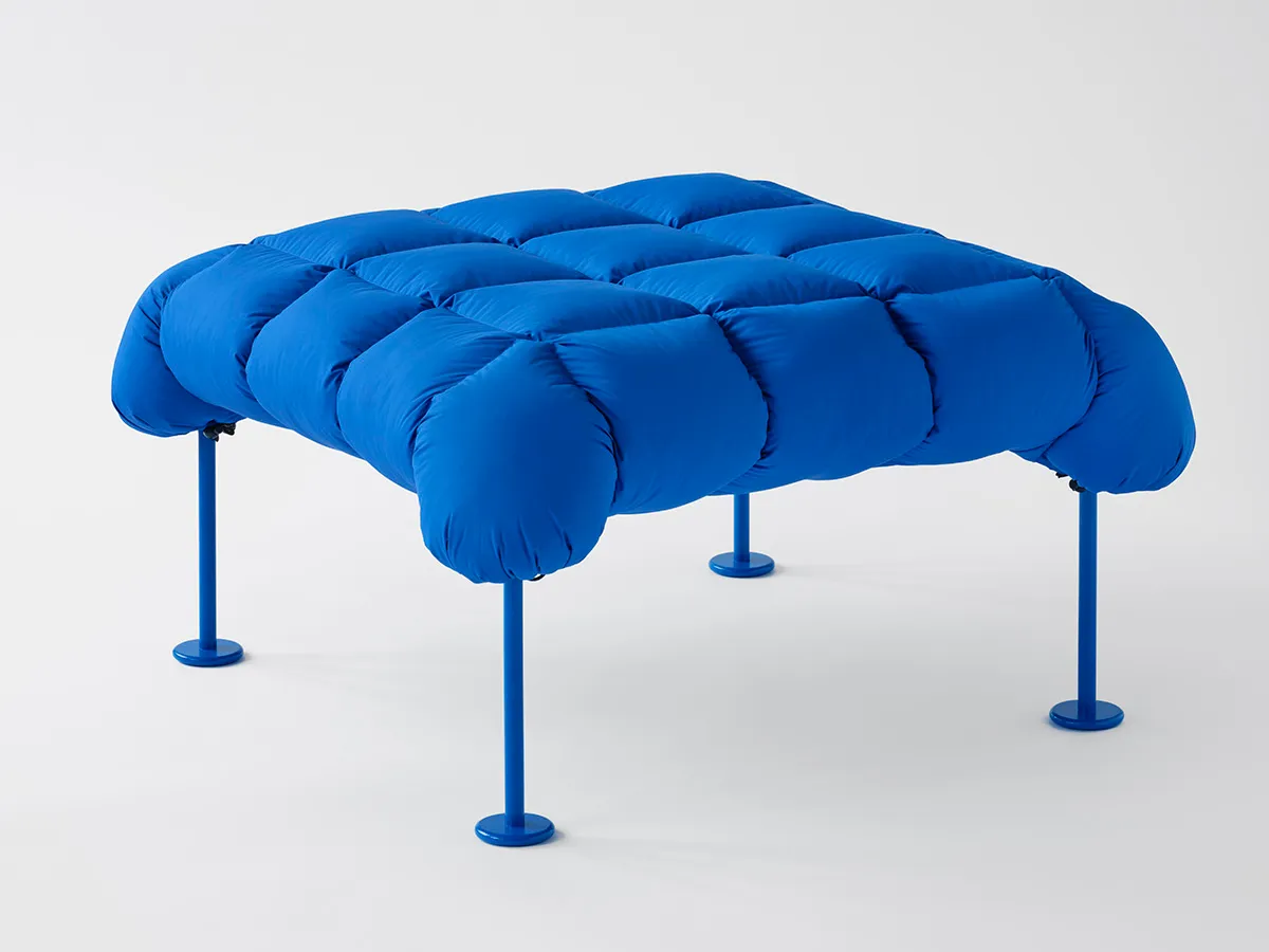 PUFF New Order Bebo Objects indoor outdoor furniture design down jacket inspiration Swedish sustainable design