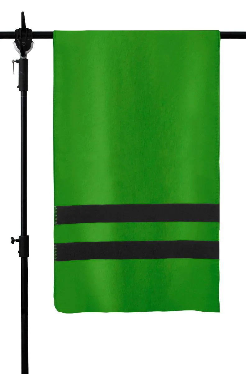 Pia Wallén Triple Stripe blanket green organic cotton Swedish textile design