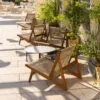 MR01 Initial Outdoor lounge chair featuring weather-resistant materials designed by Mathias Steen Rasmussen for GUBI
