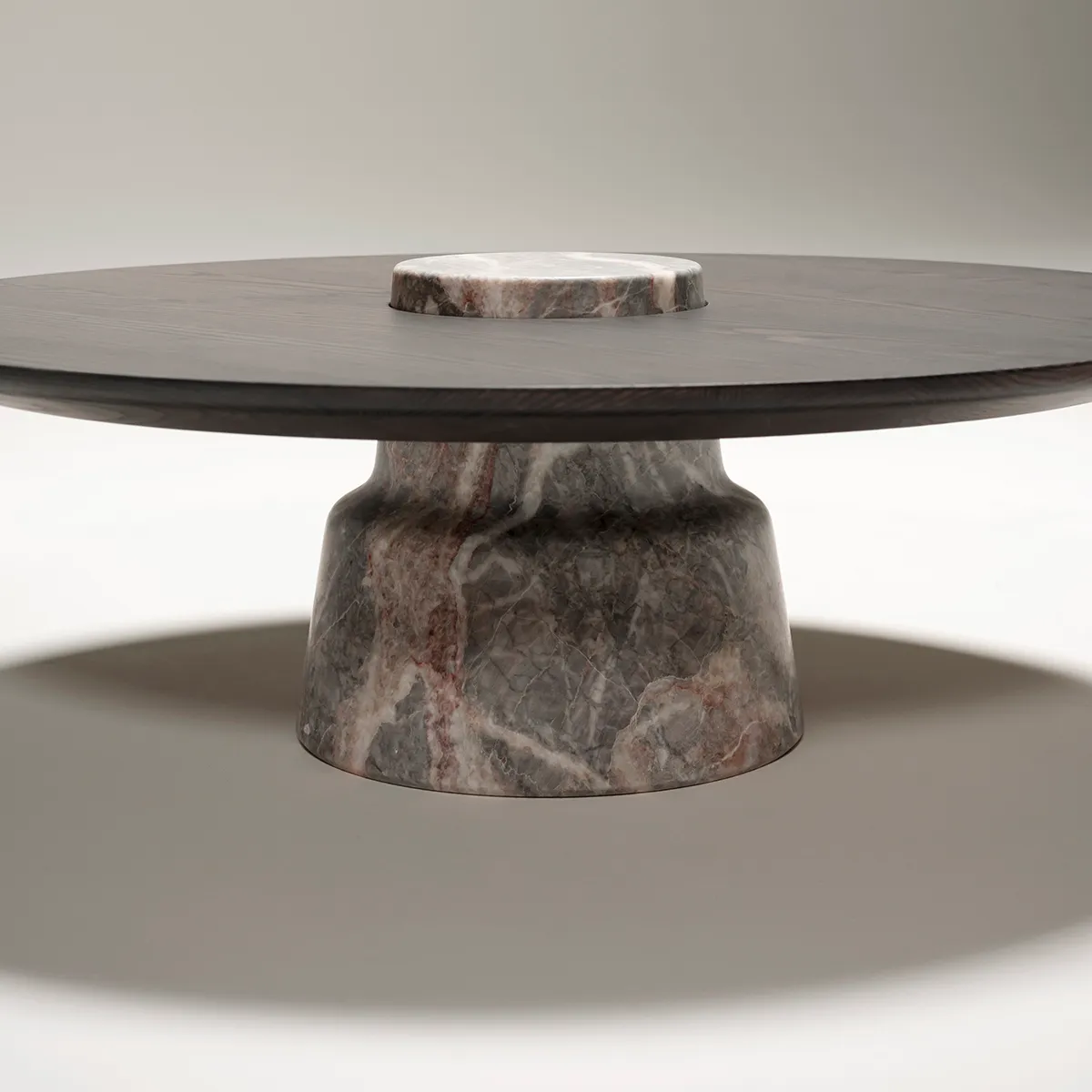 Three Elements collection by Monica Förster for Tacchini featuring complete range of balanced geometric furniture pieces