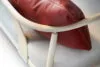 Close-up of bentwood joinery detail on Pierre Sindre's Humble sofa showing Gemla's precision craftsmanship