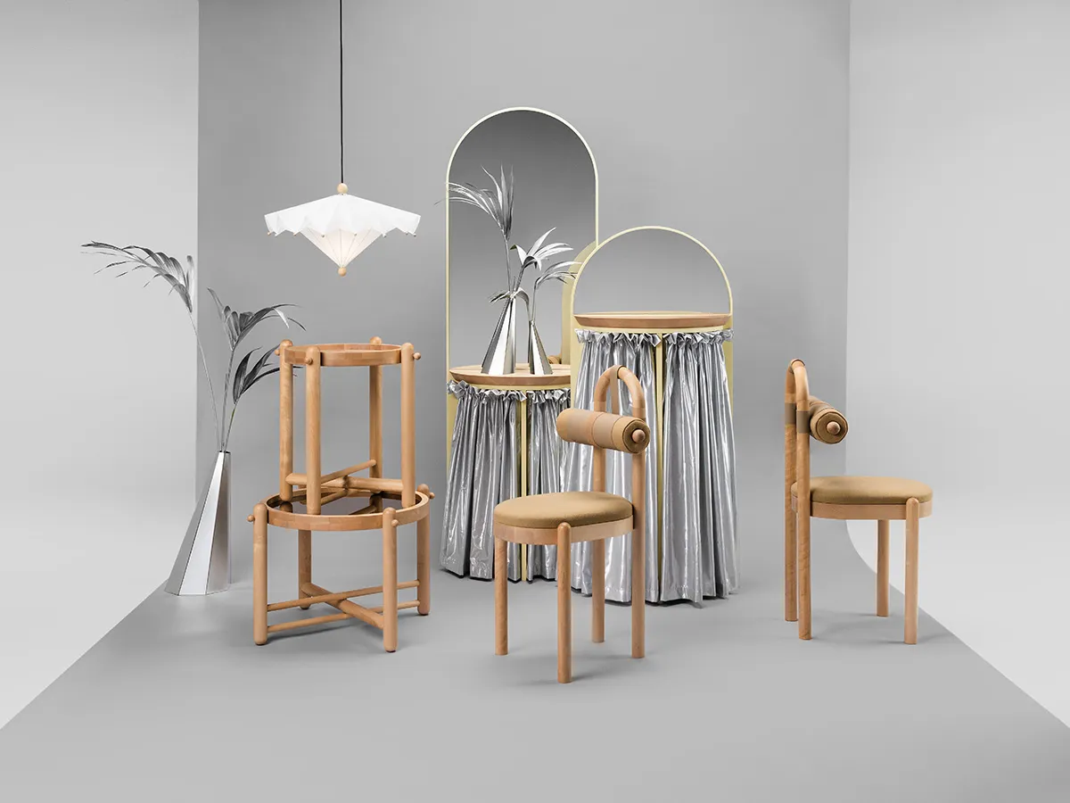 Elina Ulvio's Ultradorism collection displaying diverse design influences and intentional stylistic contradictions