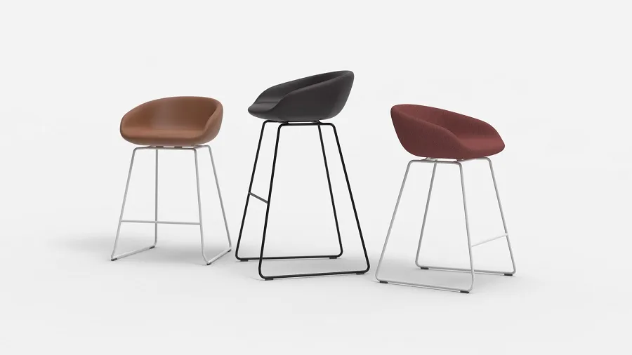 New bar stool designs by Fredrik Mattson for Horreds featuring ergonomic seating and refined proportions