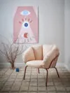 SAME Easy chair by Louise Hederstrom for MAZE, featuring minimalist Scandinavian design with clean lines