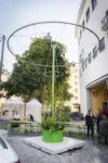 Arbory outdoor furniture collection by Martin Brattström for Nola displaying tree-inspired structural elements and organic forms