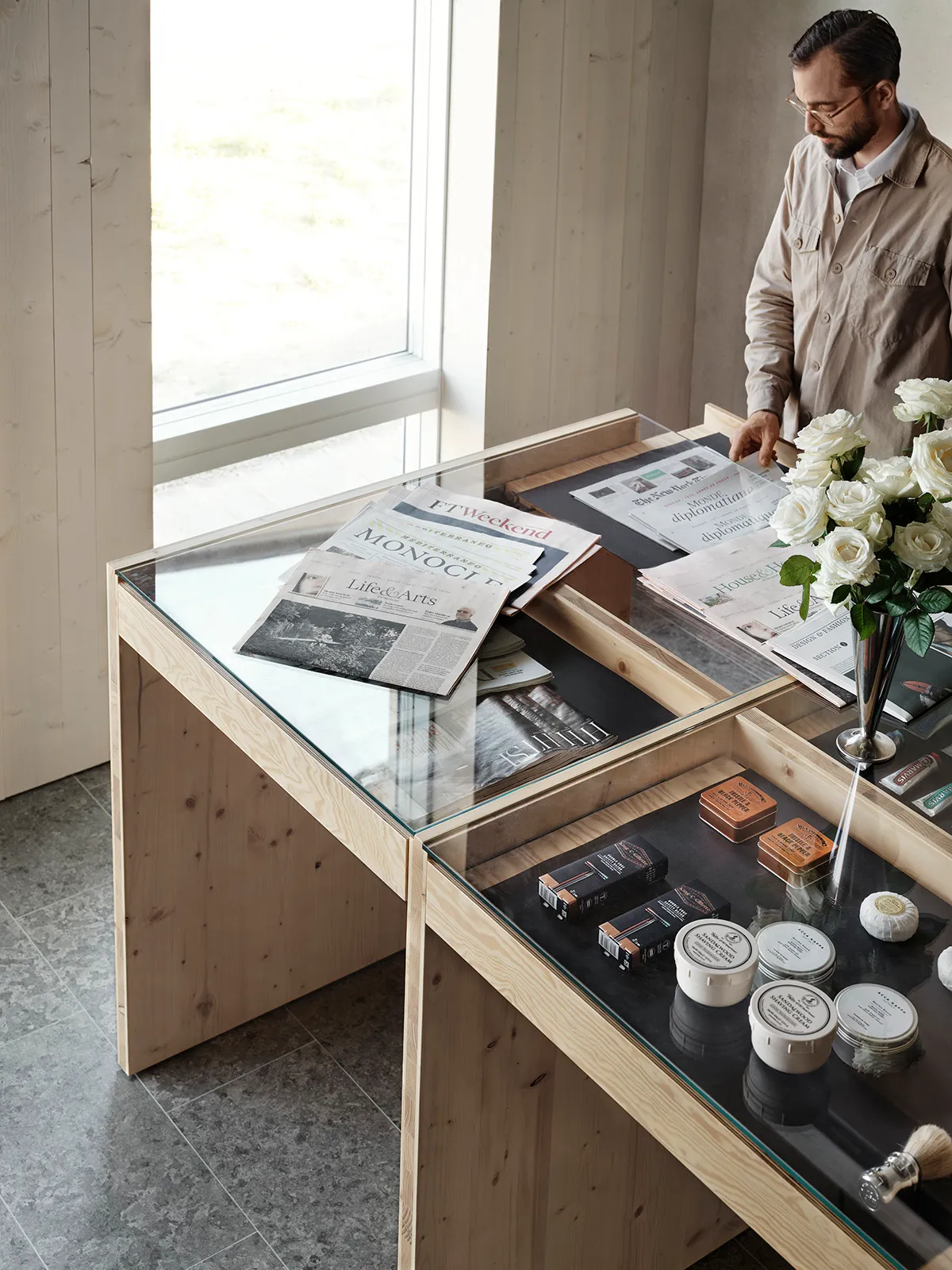 Moodbord by Modesty Concept for Blå Station providing innovative space for creativity and inspiration in modern workplaces.