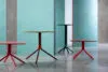 Diverse Lindy table series by design duo Färg & Blanche for Johanson featuring variety of complementary sizes