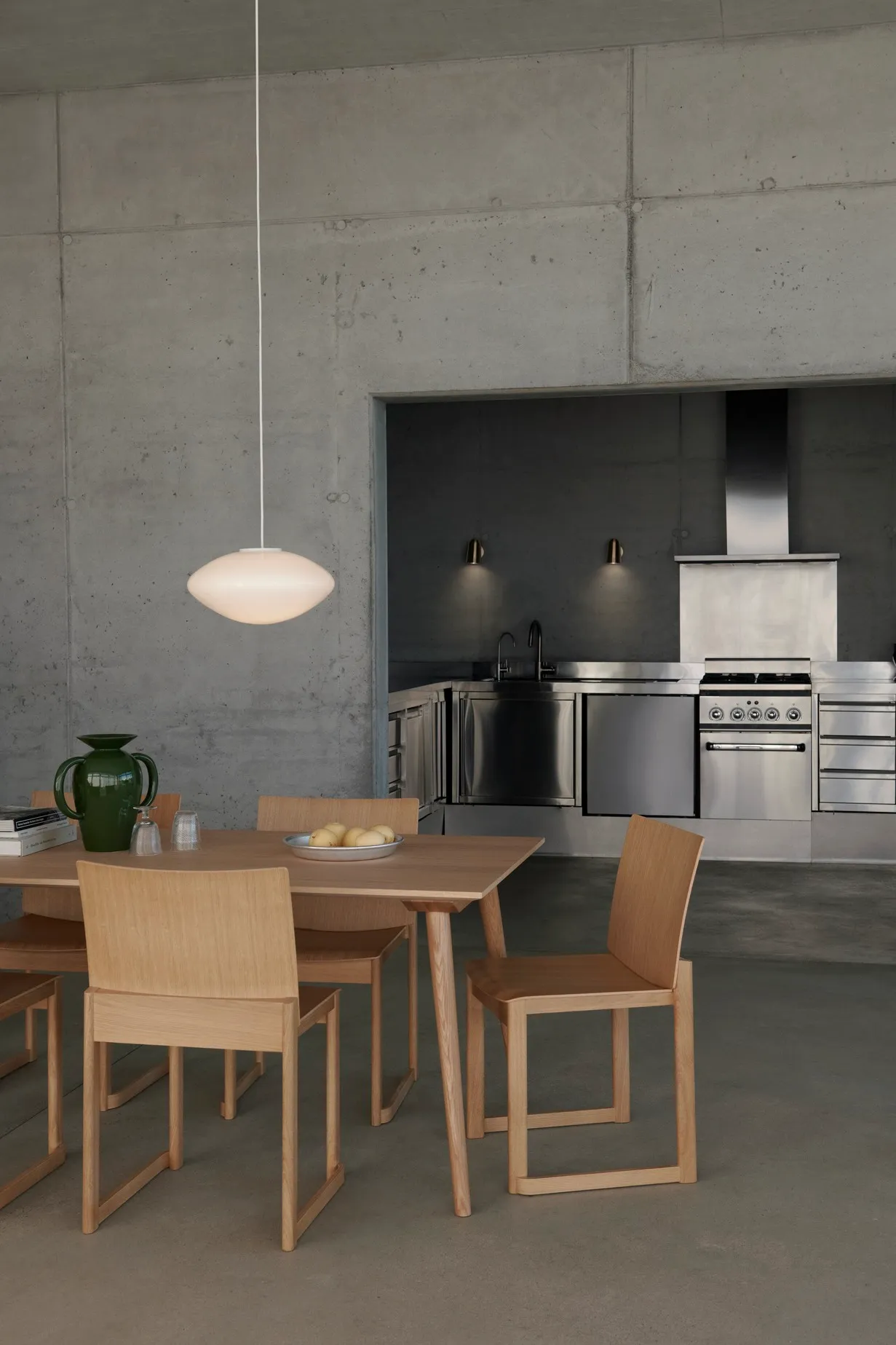 Innovative Allwood furniture by Anderssen & Voll for Tradition combining solid wood, laminated parts and oak plywood