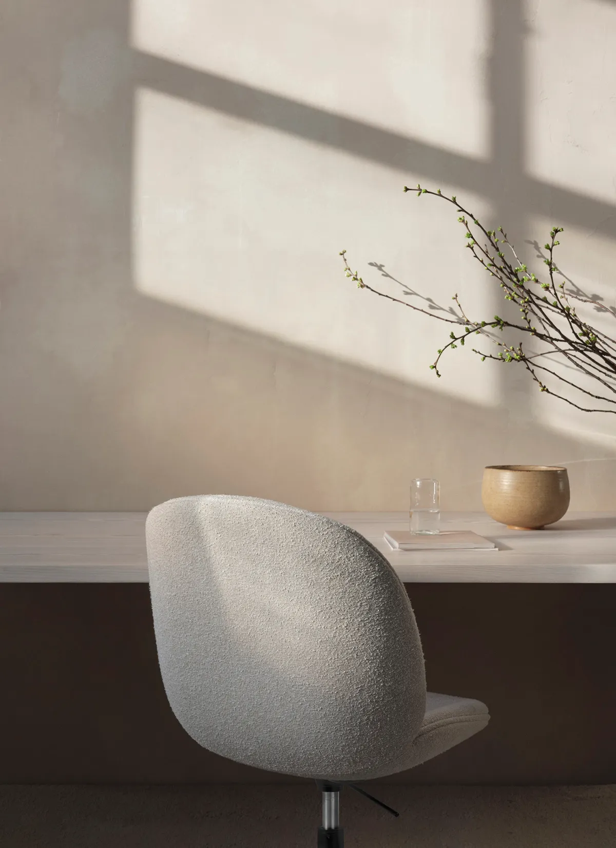 Gubi presents new height-adjustable versions of GamFratesi's popular Bat and Beetle chair designs