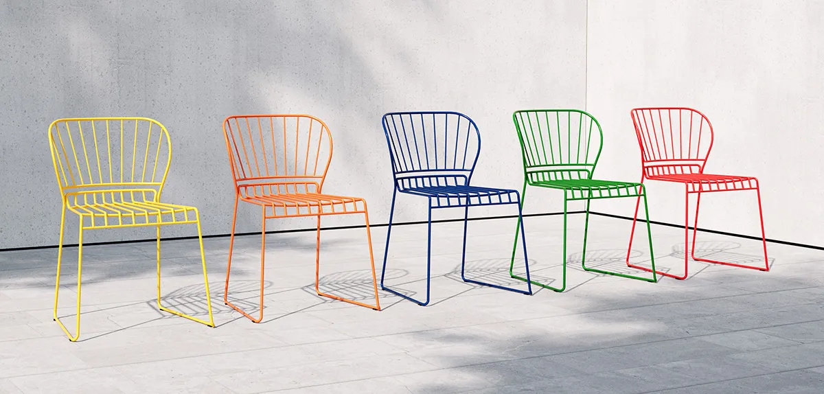 Reso chair by Matilda Lindblom for Skargaarden now available in hundreds of vibrant new color options
