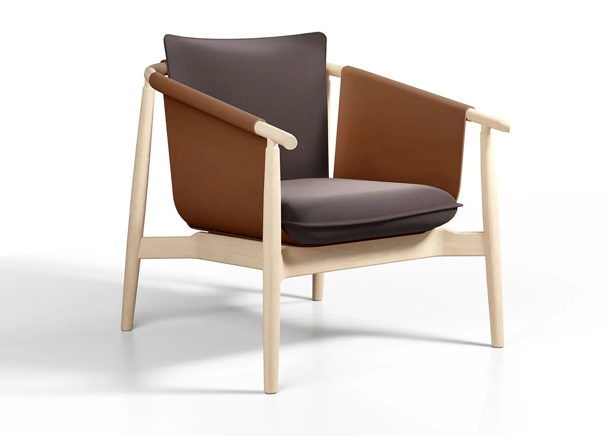 Modern yet timeless Leeward armchair by designer Daniel Lavonius Jarefeldt for David Design