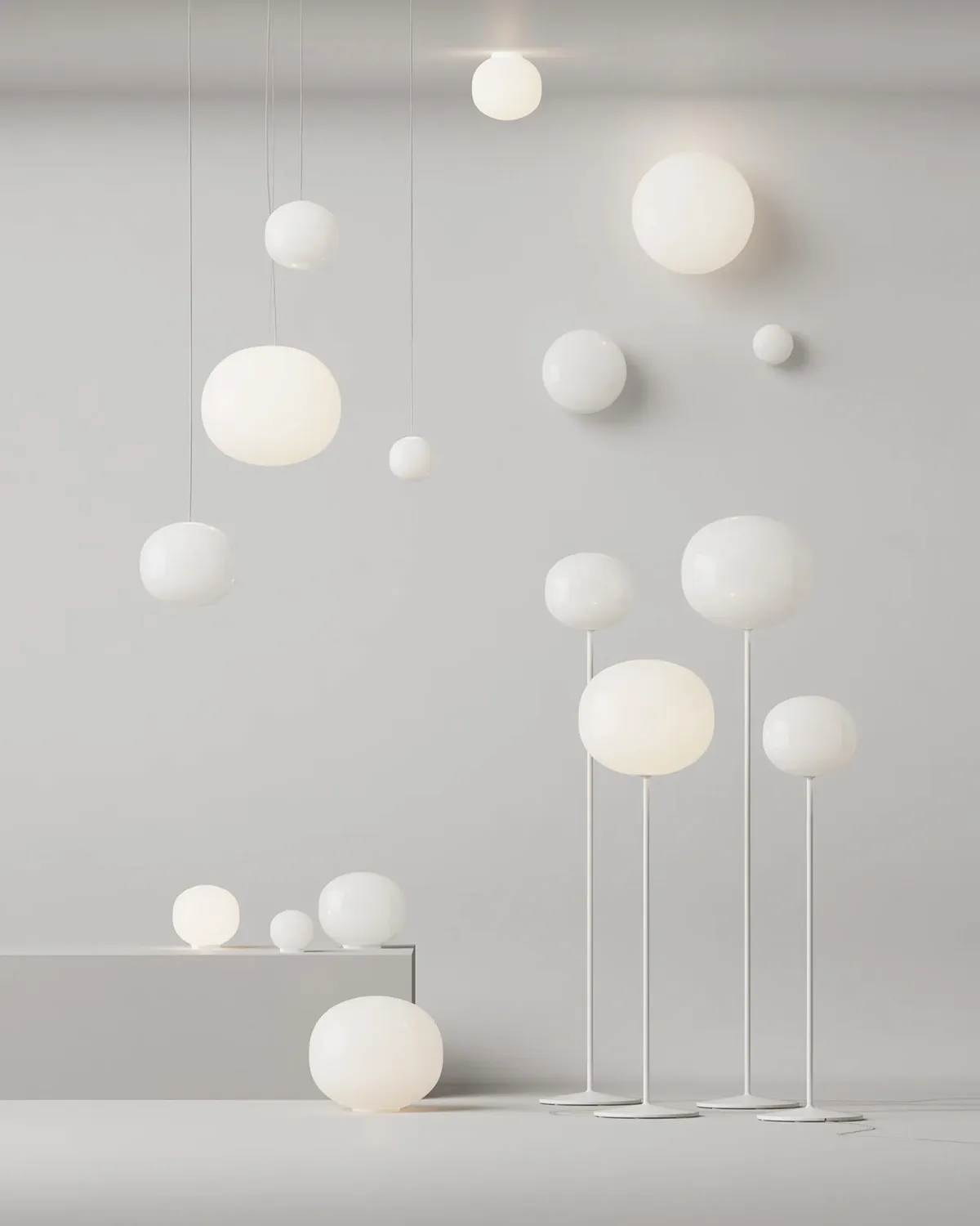 Architecture firm Snøhetta has extended the contemporary Volum lighting collection for Italian manufacturer Lodes with four new floor variants that enhance the series' versatility.