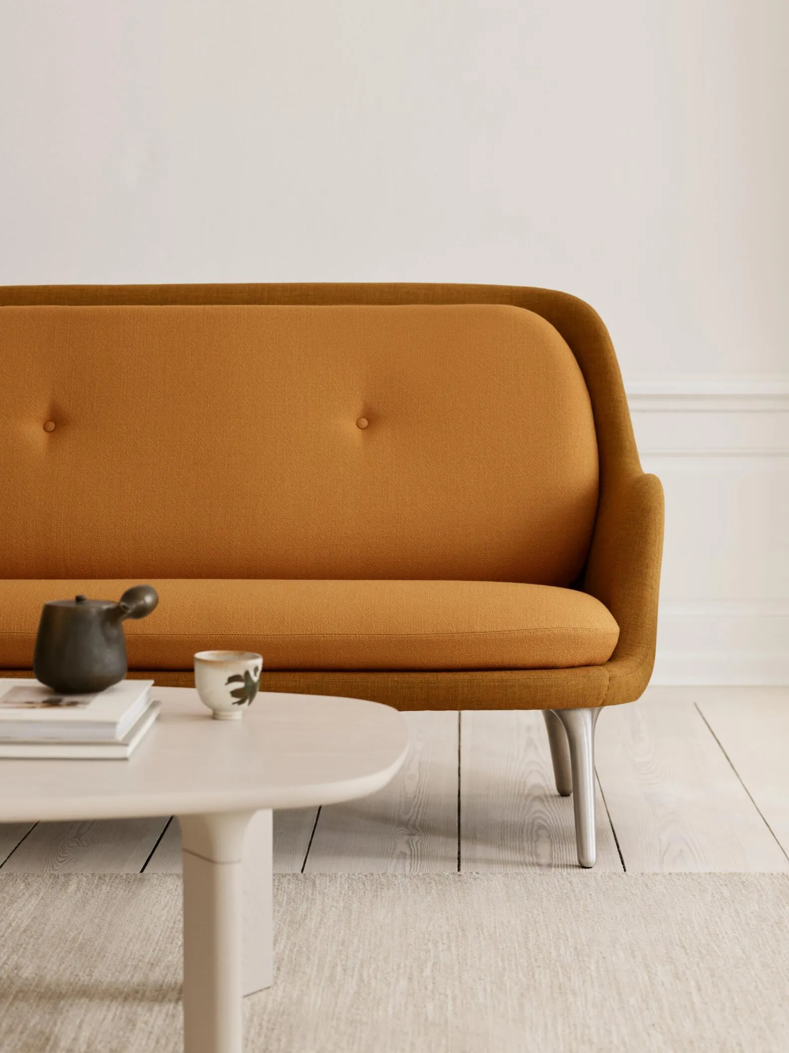 New Fri sofa designed by Jaime Hayon for Fritz Hansen with elegant curves