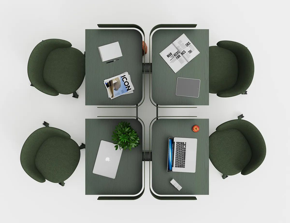 Detail of NOMONO COMPACT showing the design features that earned Mattson's furniture German Design Award 2025 distinction