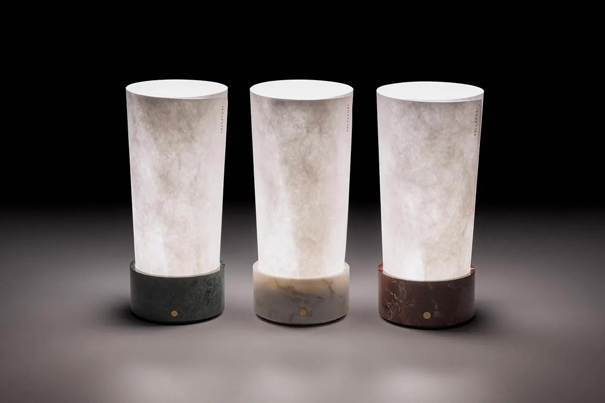 TEO lamp by Luca Nichetto for Salvatori featuring personalized design elements that create unique narrative through lighting