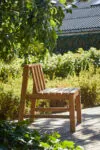 Plank outdoor chair by Aurelien Barbry for Skagerak in FSC-certified teak with horizontal plank design