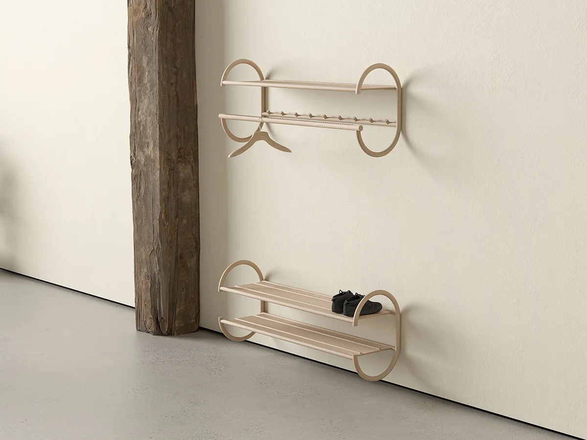 JUDITH hallway furniture by Studio Stockholm for Gärsnäs featuring distinctive personality through sculptural forms
