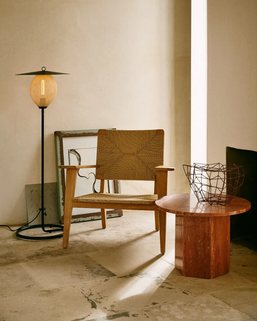 Marcel Gascoin's nautical-inspired F-Chair featuring traditional joinery and ergonomic design for outdoor living