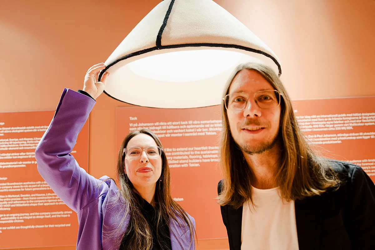 Färg Blanche Swedish design duo experimental wood tailoring Stockholm studio furniture lighting art pieces international brands