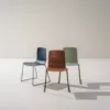 Aava 02 chair by Antti Kotilainen for Arper, featuring recycled polypropylene in new sustainable colorways