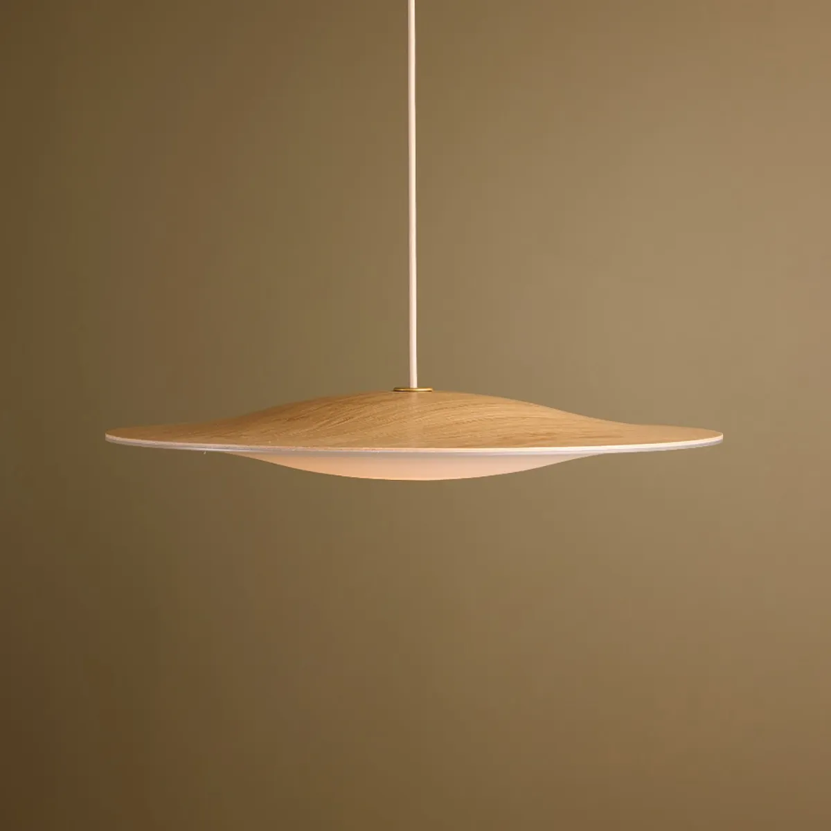 Minimalist Sinus Wood pendant lamp demonstrating clean Scandinavian design aesthetic and premium craftsmanship