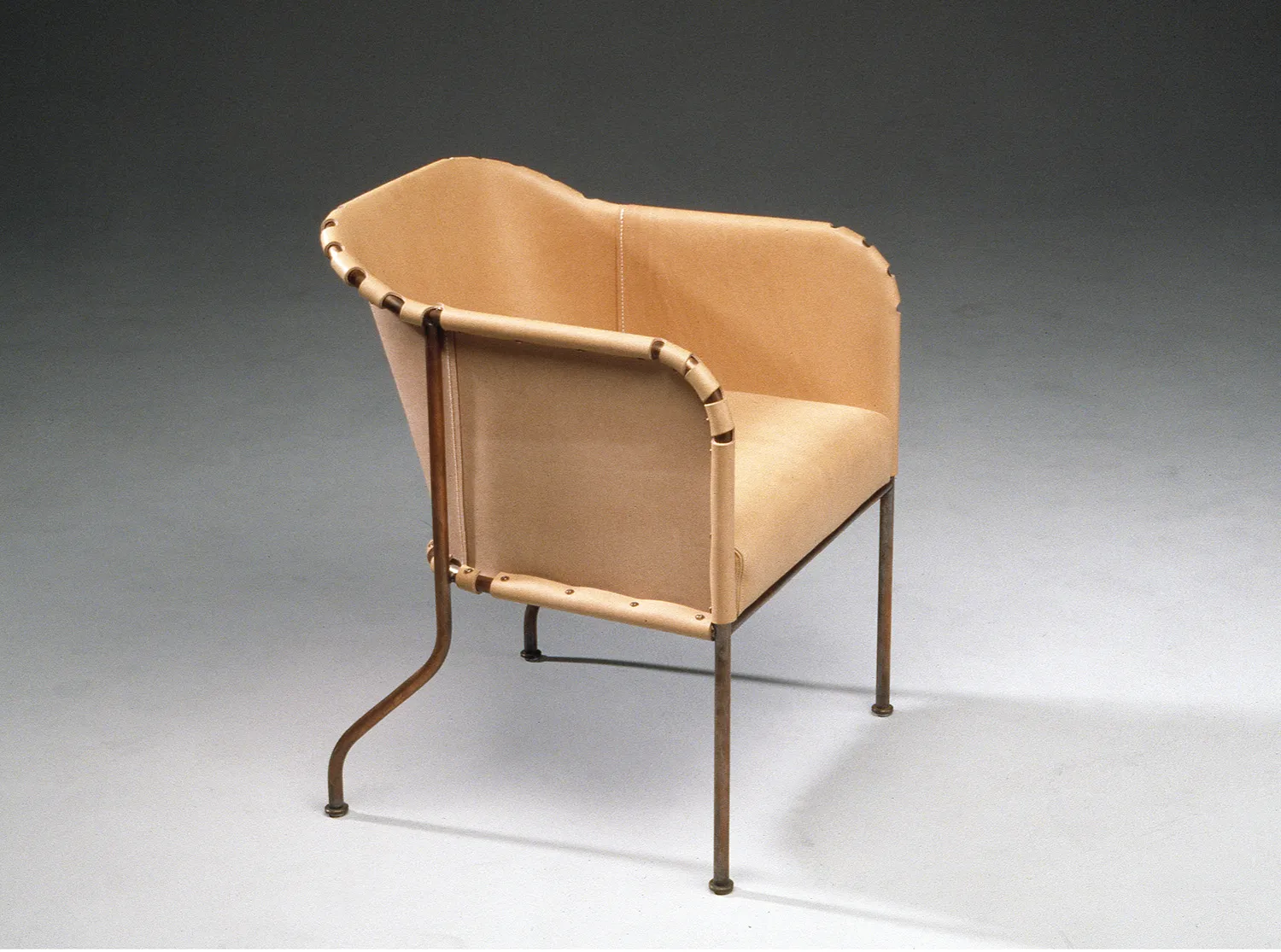Mats Theselius Ambassad chair Källemo steel frame saddle leather Swedish embassy design 1999