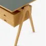 Daystak Table RD2-RD3 w. Daystak Desk Drawer_Fenix Verde Comodoro and Beech_detail