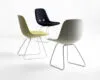 Eyes chair by Foersom Hiort-Lorenzen for Erik Jorgensen featuring button back details resembling eyes Danish design