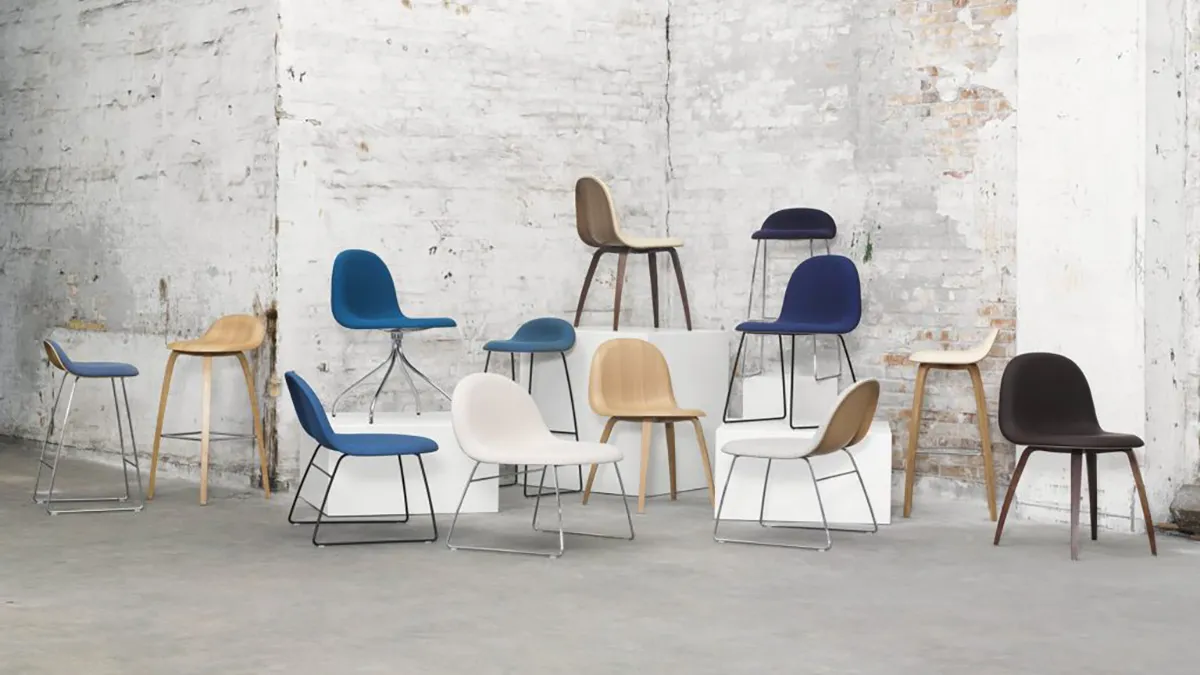 GUBI design house Multi-Lite pendant Beetle chair vintage classics contemporary furniture timeless modern icons