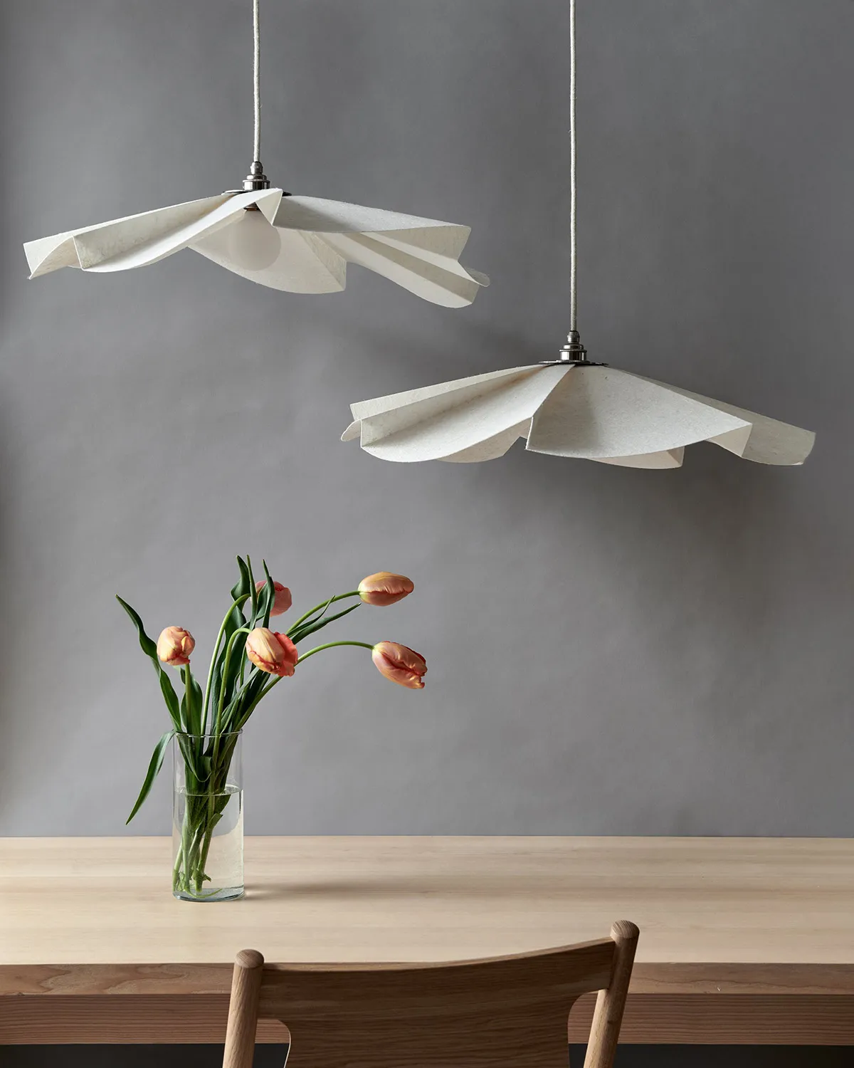 Silent Light acoustic pendant lamp by Ingegerd Råman for Okko Design featuring hemp material