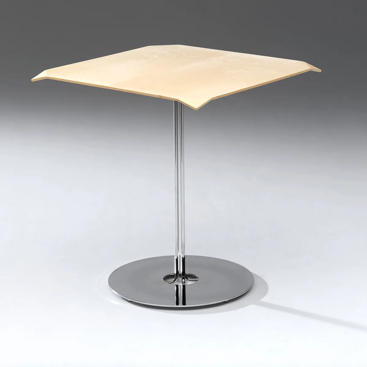 Origami chair and table set Japanese paper folding inspiration Sigurdur Gústafsson geometric furniture