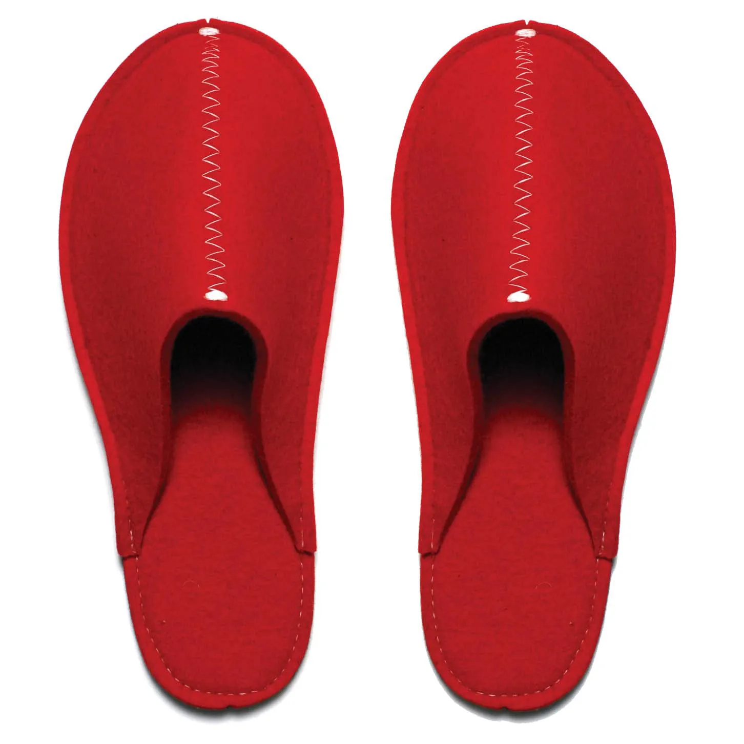 Pia Wallén Slip In unisex felt slippers in natural wool showcasing minimalist Scandinavian design aesthetic