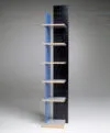 Skyscraper shelf by Sigurdur Gústafsson Källemo 2000 fluted aluminum three color combinations freestanding