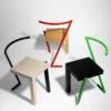 Tango chair by Sigurdur Gústafsson Källemo steel base ash seat limited edition colorful design collection
