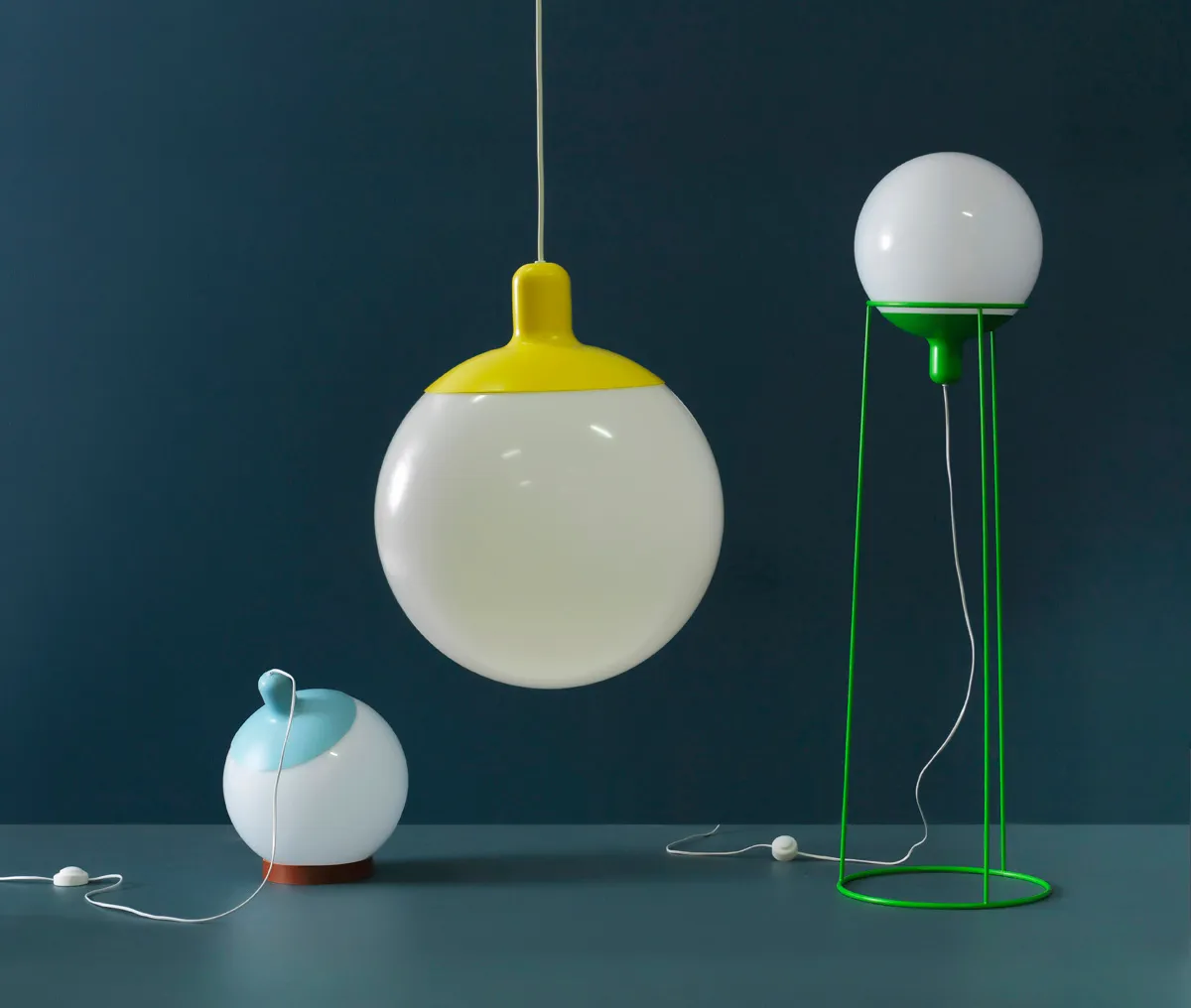 Louise Hederström Dolly Light Collection Bsweden globe floor lamp pendant acrylic lighting design 2009